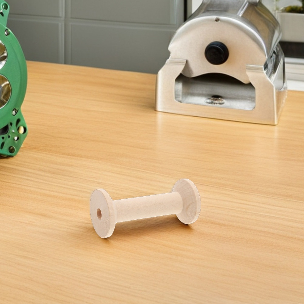 4Pcs Wooden Bobbin Set Smooth  - Embroidery Craft ulasan dan harga