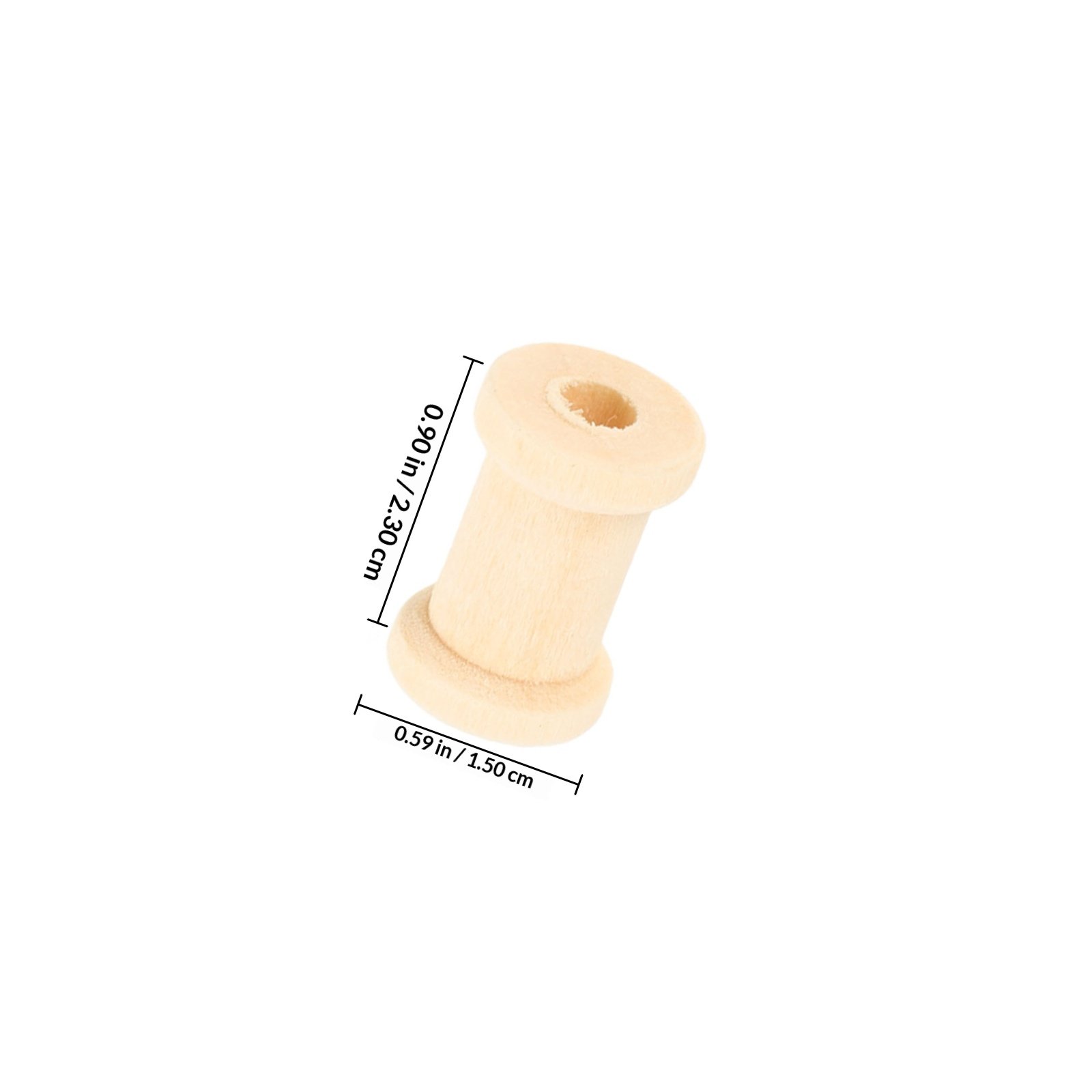 100Pcs Wooden Spools Yarn Hold - Embroidery Craft ulasan dan harga