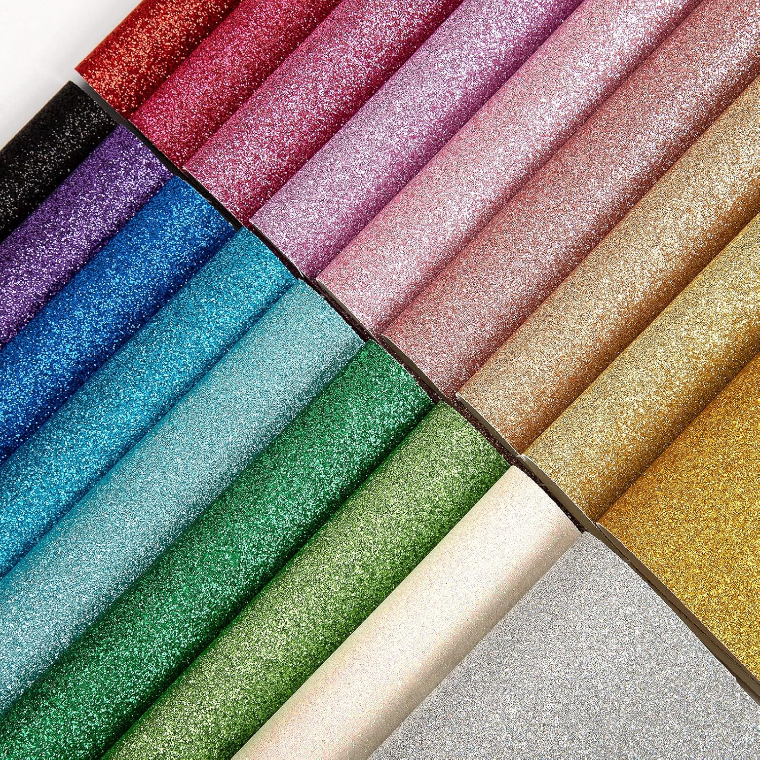 Sparkly Glitter Shiny Fabric S - Glitter Vinyl Roll ulasan dan harga