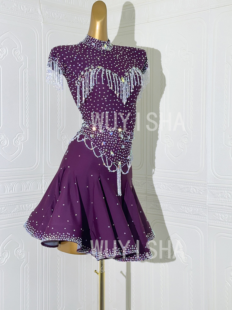 Children's Latin Dance Clothin - Tassel Fringe Trim ulasan dan harga