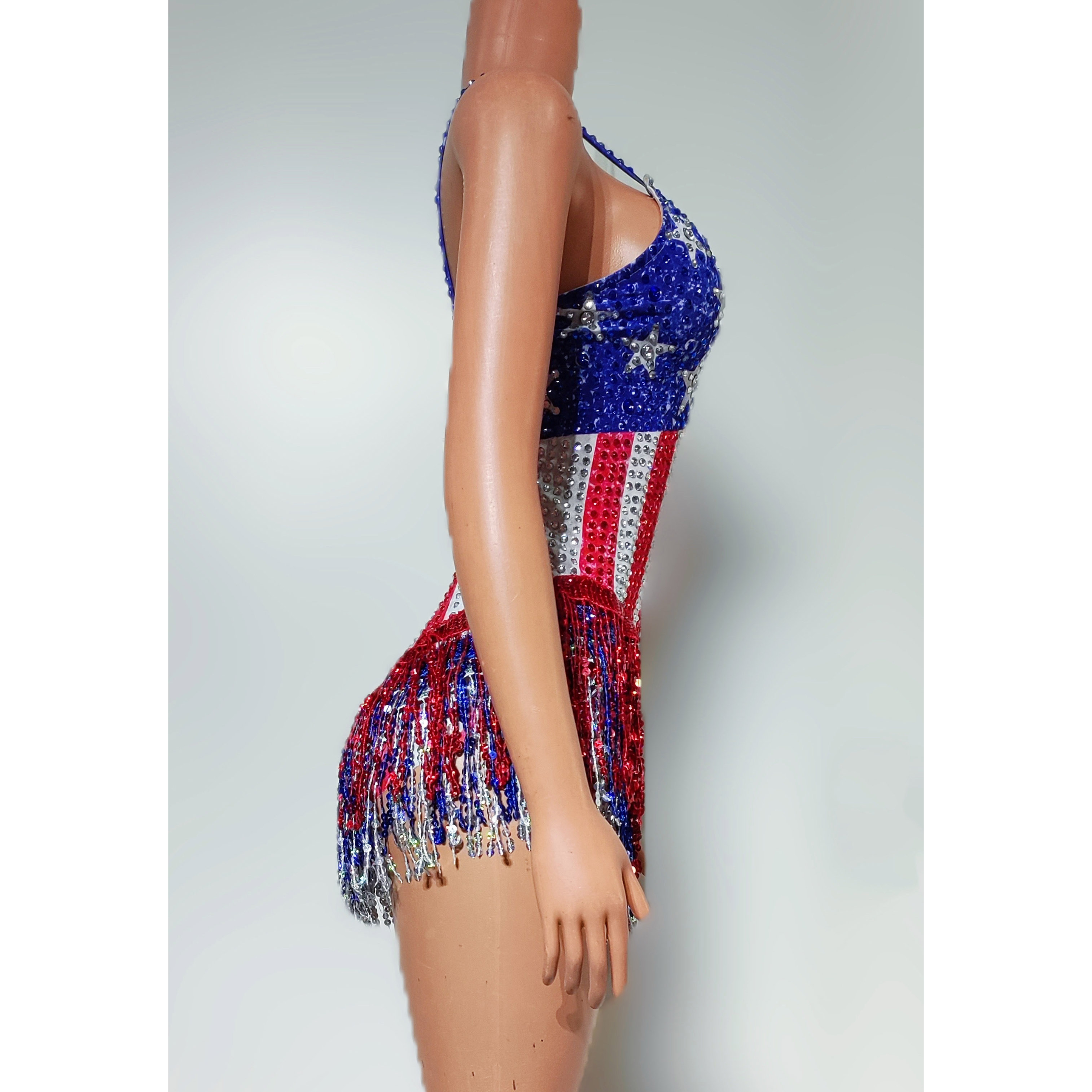 Dance Singer Costume Bar Night - Rhinestone Banding Trim ulasan dan harga