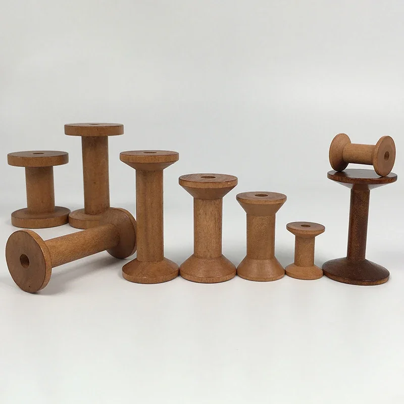Vintage Wooden Spools DIY Reel - Organza Ribbon Spool ulasan dan harga