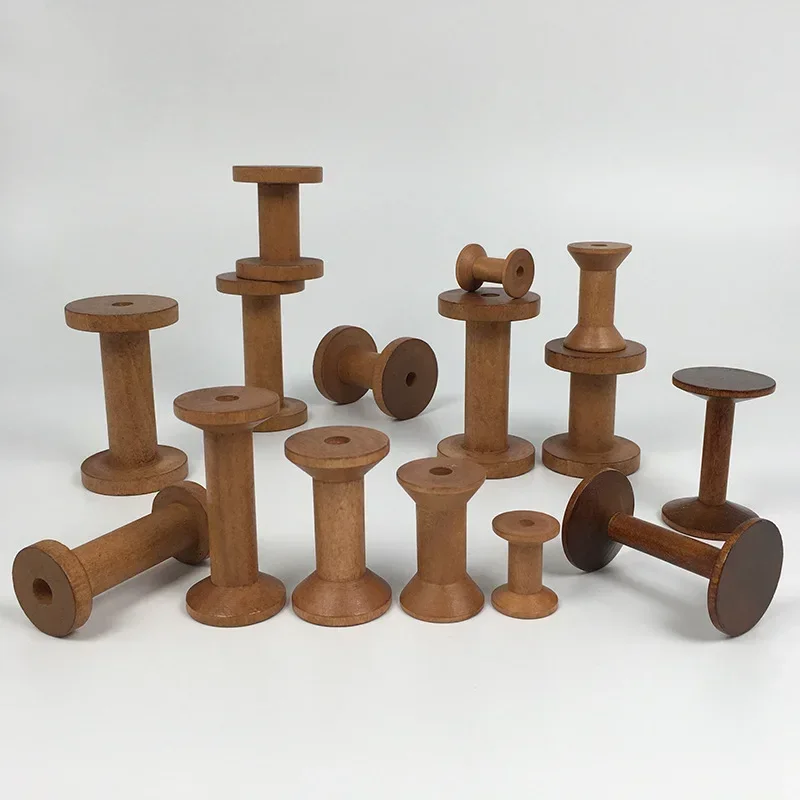 Vintage Wooden Spools DIY Reel - Organza Ribbon Spool ulasan dan harga