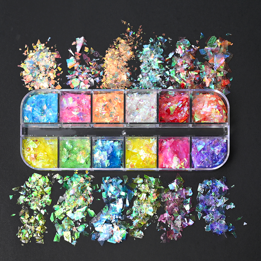 6Grids Shiny Iridescent Mermai - Glitter Vinyl Roll ulasan dan harga