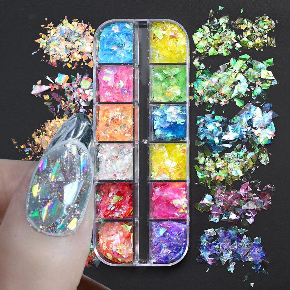 6Grids Shiny Iridescent Mermai - Glitter Vinyl Roll ulasan dan harga