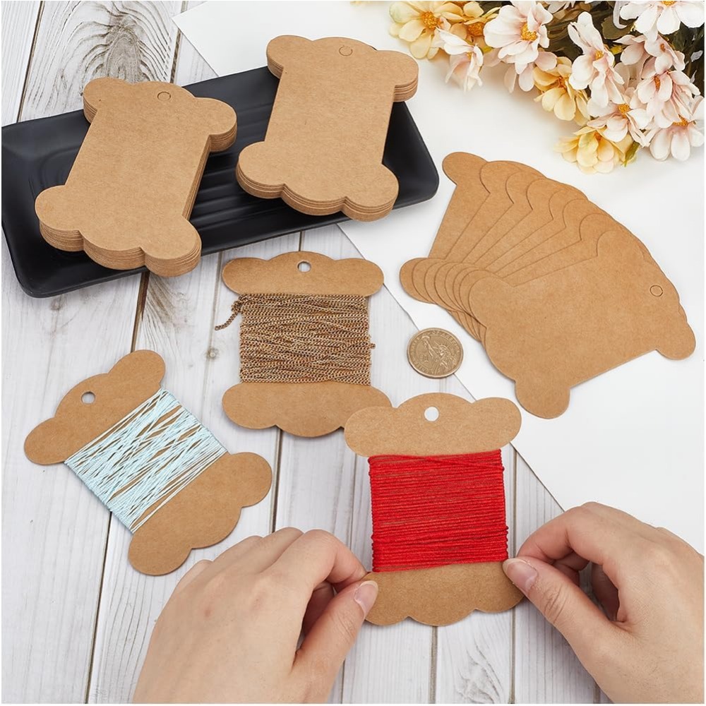 80Pcs Embroidery Thread Cardbo - Organza Ribbon Spool ulasan dan harga