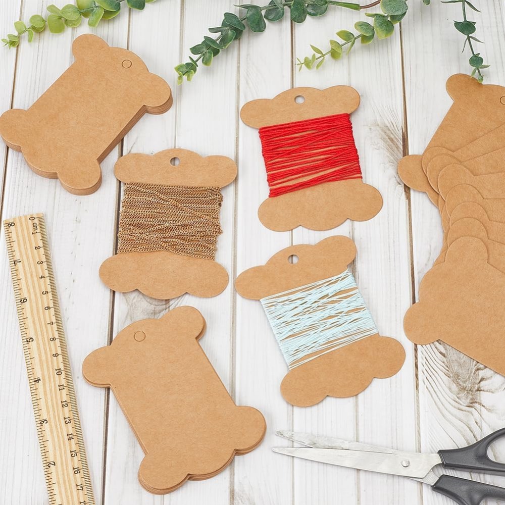 80Pcs Embroidery Thread Cardbo - Organza Ribbon Spool ulasan dan harga