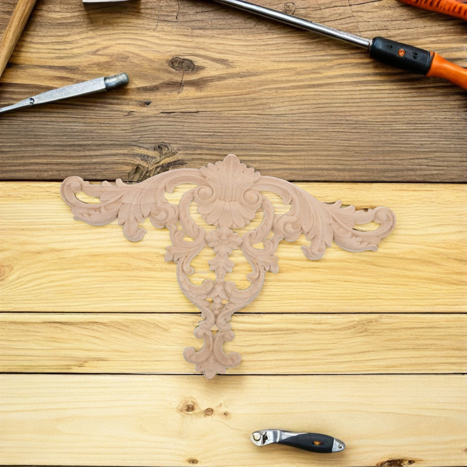 Wood Carved Appliques for Furn - Embellish Craft ulasan dan harga