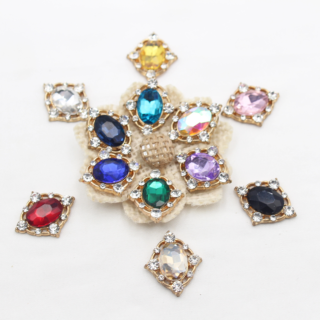 10Pcs Vintage Crystal Sew on C - Sew On Rhinestone ulasan dan harga