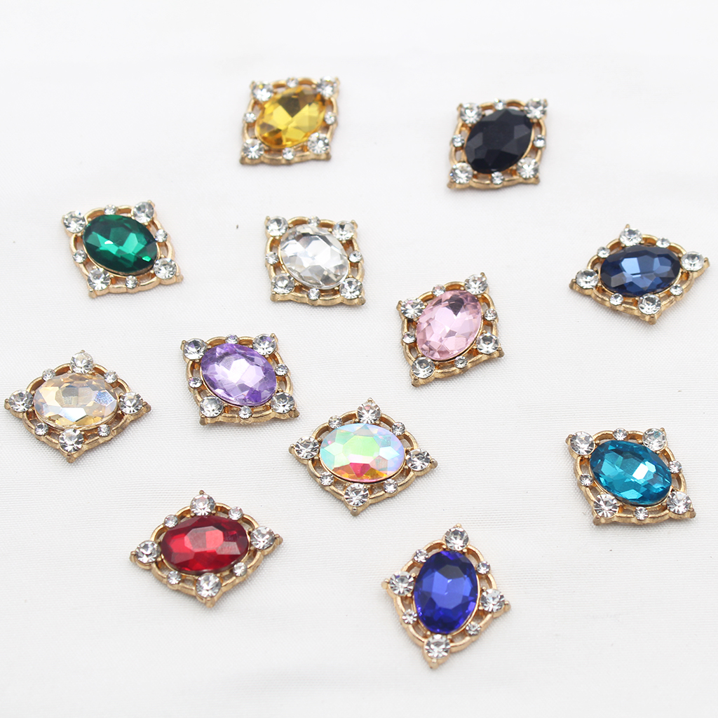 10Pcs Vintage Crystal Sew on C - Sew On Rhinestone ulasan dan harga