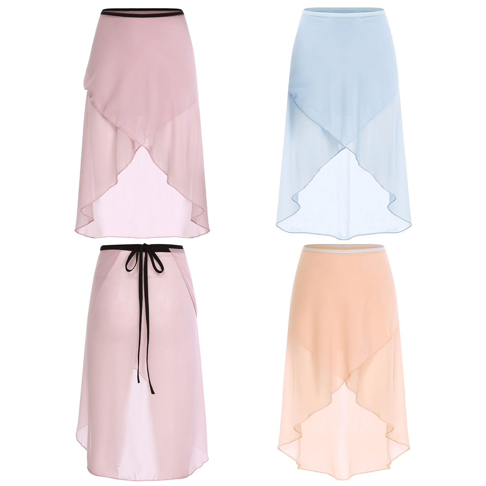 Women Chiffon Ballet Skirts Ir - Tassel Fringe Trim ulasan dan harga