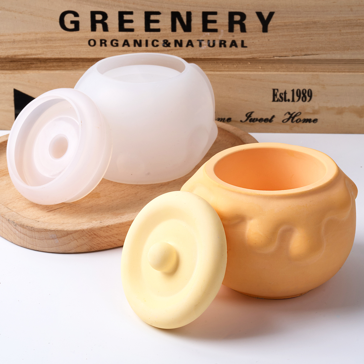 3D Honey Candle Jar Silicone M - Craft Embellishment Storage ulasan dan harga