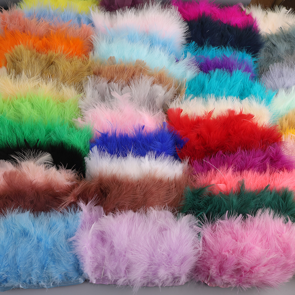10-15cm Turkey Feathers Trim F - Feather Trim Marabou ulasan dan harga