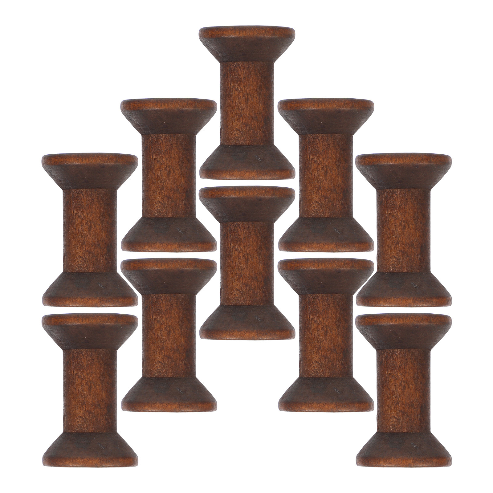 10Pcs Handcrafted Wooden Spool - Embroidery Craft ulasan dan harga