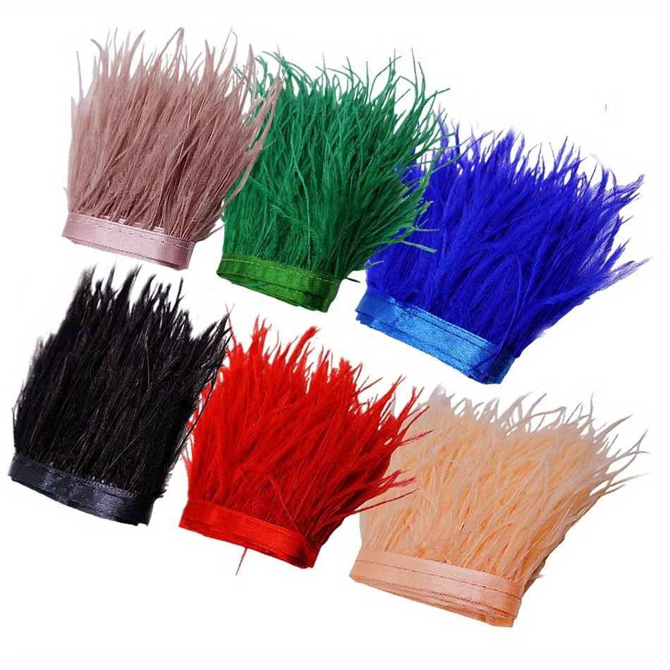 1/10M Natural Plume Black Ostr - Feather Trim Marabou ulasan dan harga