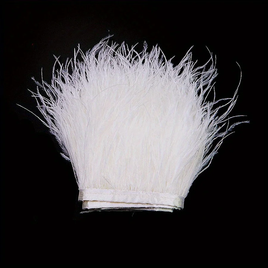1/10M Natural Plume Black Ostr - Feather Trim Marabou ulasan dan harga