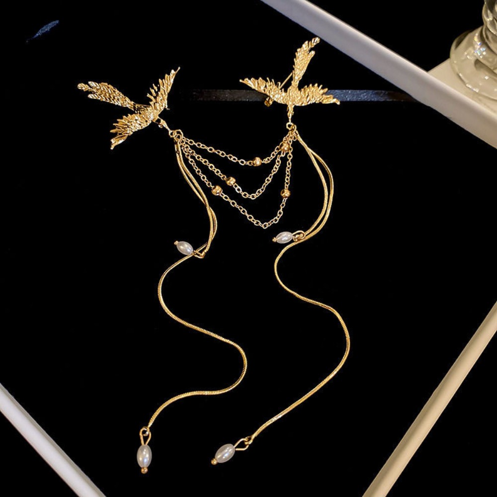 Personality Fire Phoenix Pearl - Beaded Trim Fringe ulasan dan harga