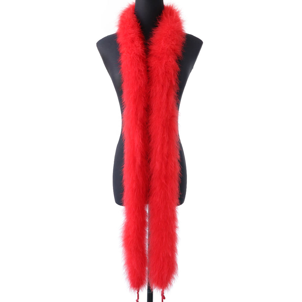 2M 50g Red Fluffy Turkey Marab - Feather Trim Marabou ulasan dan harga