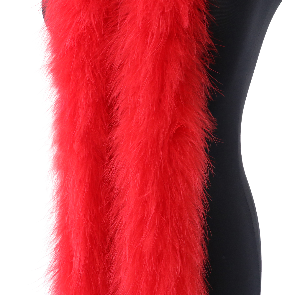 2M 50g Red Fluffy Turkey Marab - Feather Trim Marabou ulasan dan harga
