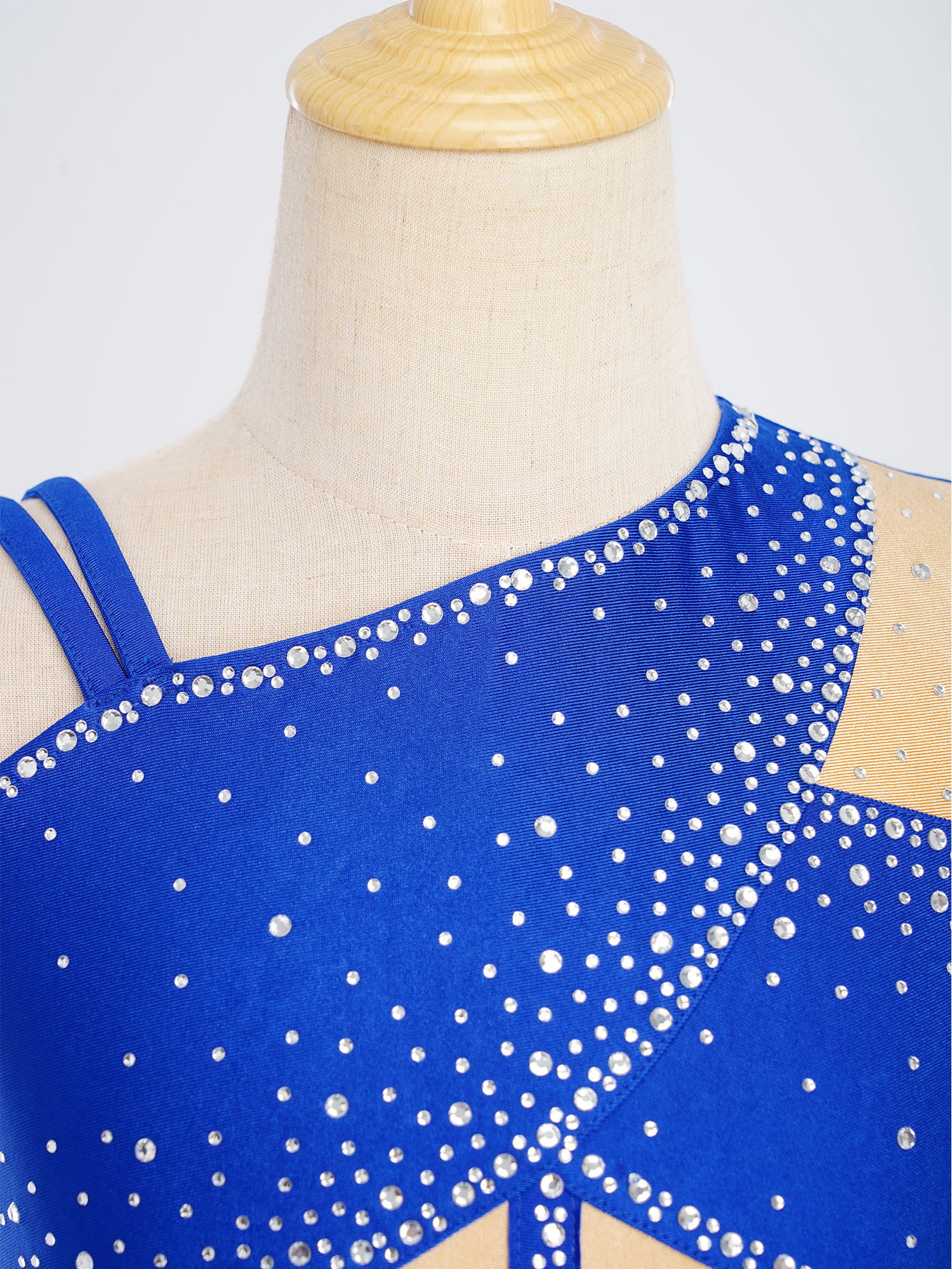 Kid Girls Figure Skating Balle - Rhinestone Banding Trim ulasan dan harga