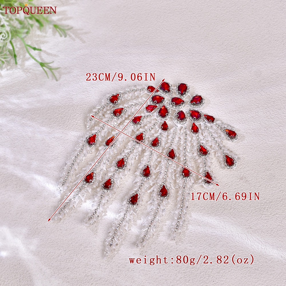 TOPQUEEN Hand-sewn Beaded Tass - Sew On Rhinestone ulasan dan harga