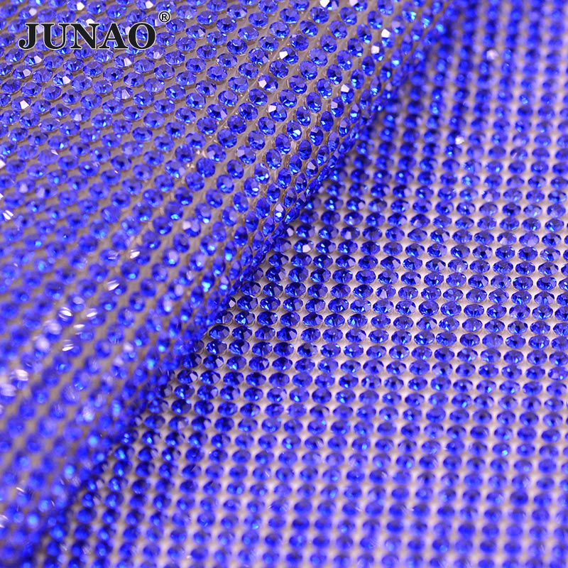 JUNAO 24x40cm Light Peach Self - Hotfix Rhinestone Sheet ulasan dan harga