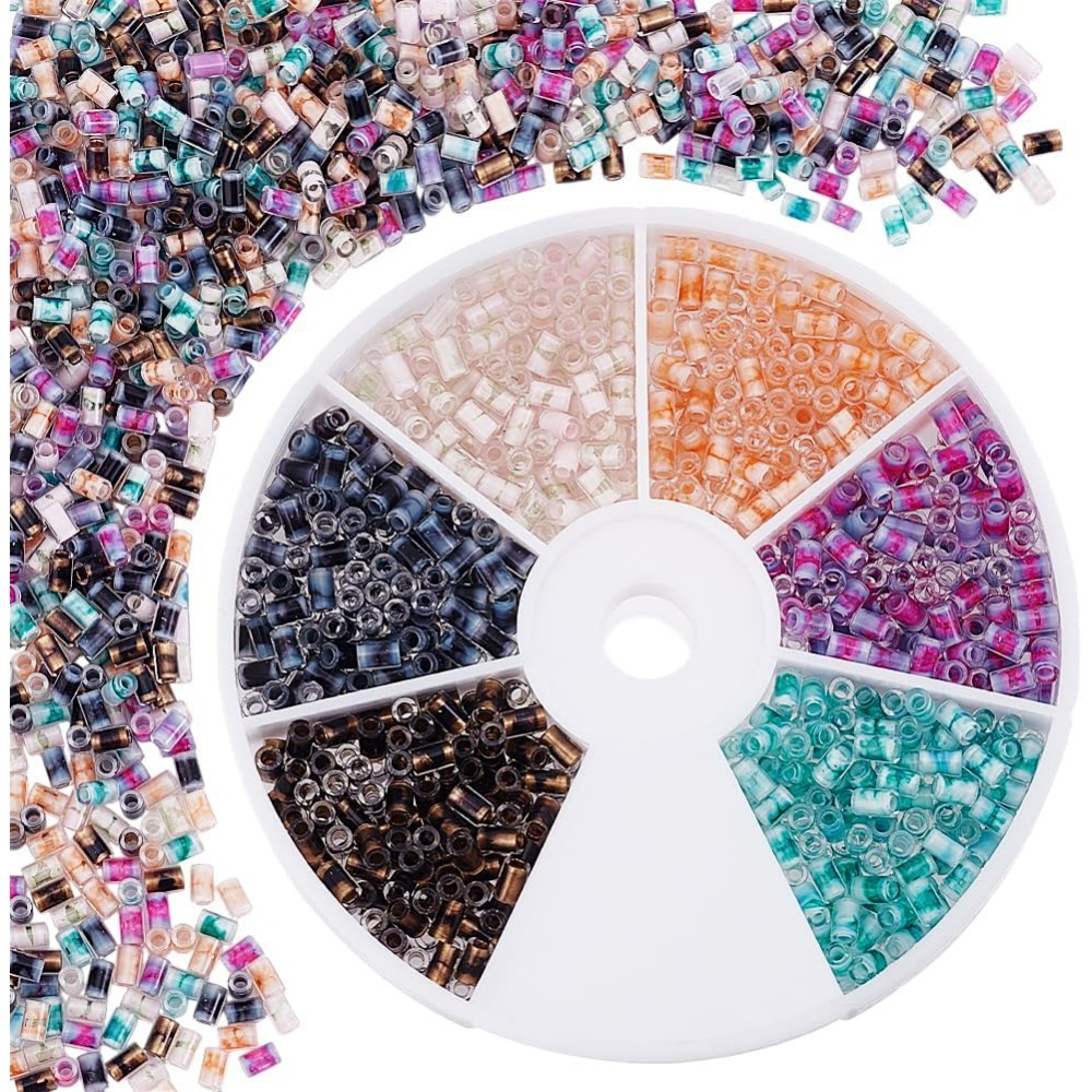 720pcs 6 Colors Tube Beads 24g - Embroidery Craft ulasan dan harga