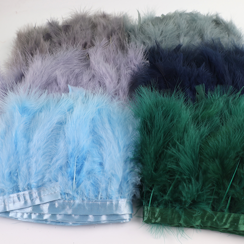 10 Meters Natural Turkey Marab - Feather Trim Marabou ulasan dan harga