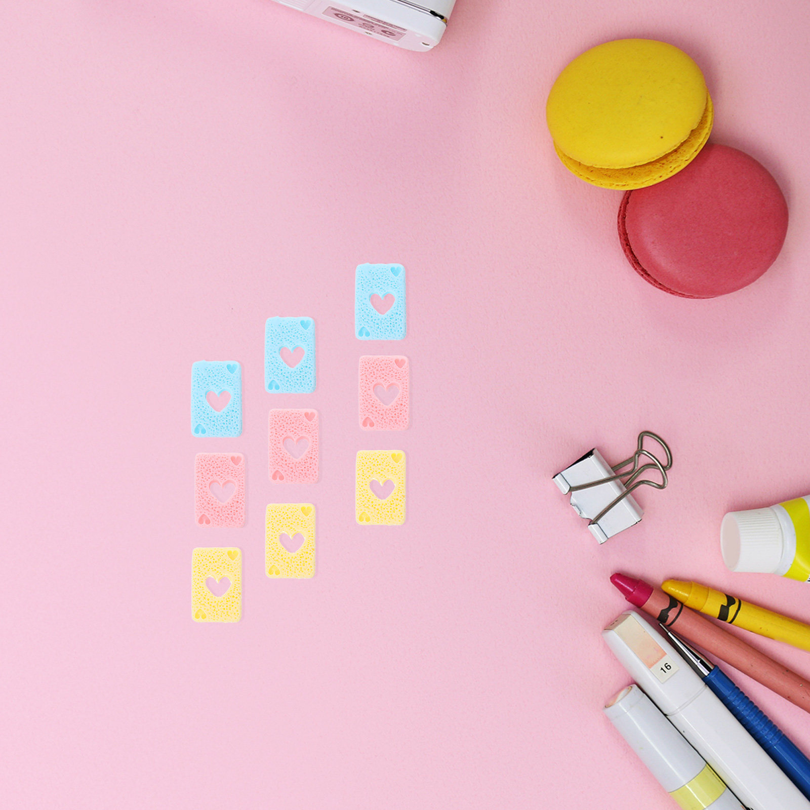 30Pcs Resin Playing Card Charm - Embellish Craft ulasan dan harga