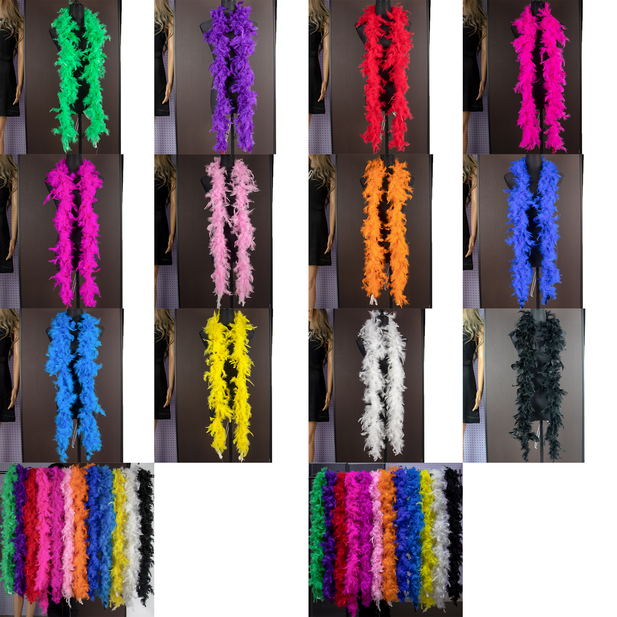 2 Meters Turkey feathers boa 3 - Feather Trim Marabou ulasan dan harga