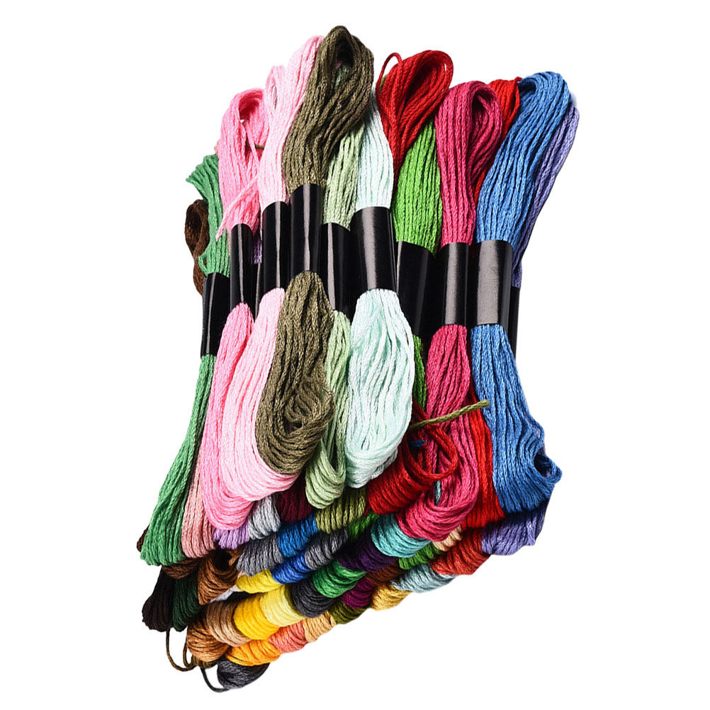 50 Bundles Cross Stitch Floss  - Embroidery Craft ulasan dan harga