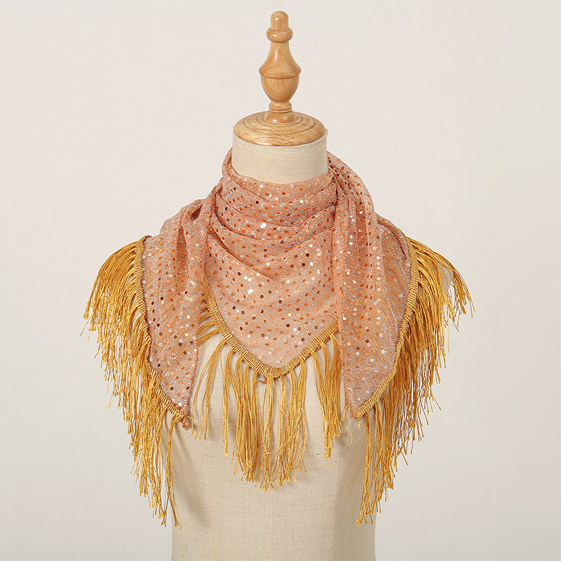 2024 Fashion Triangle Scarf Ha - Tassel Fringe Trim ulasan dan harga