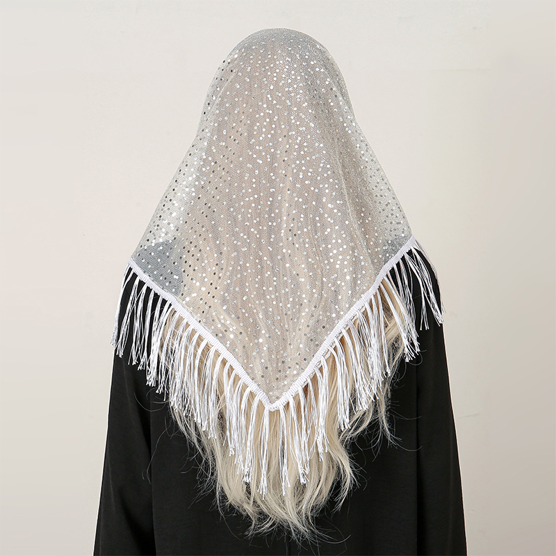 2024 Fashion Triangle Scarf Ha - Tassel Fringe Trim ulasan dan harga