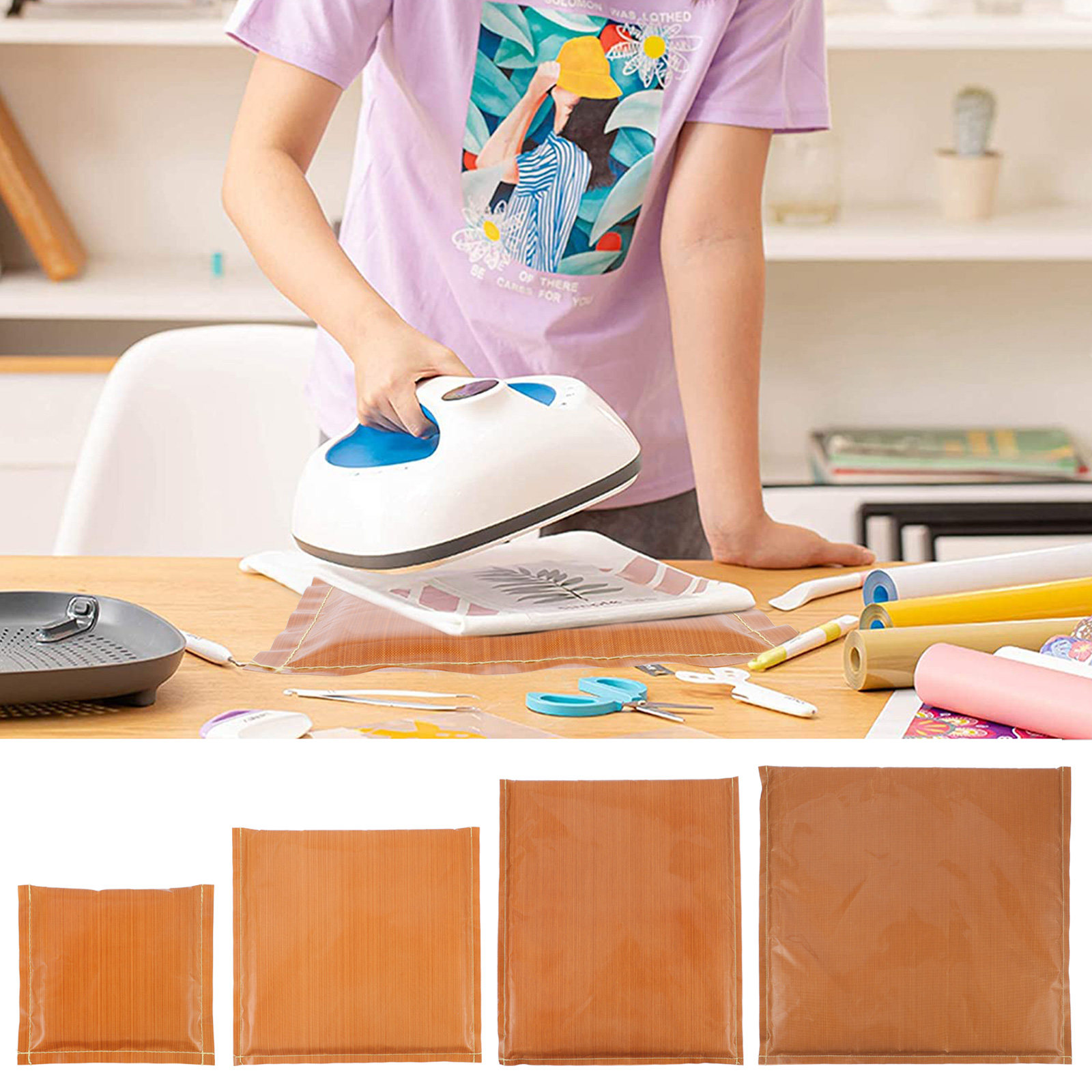 Heat Press Mat Non Stick Thick - Embroidery Craft ulasan dan harga