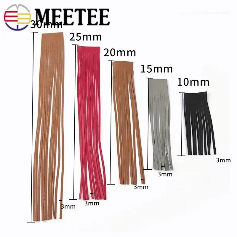 2Meters 10-30cm 3mm Leather Su - Fringe Ribbon Sewing ulasan dan harga